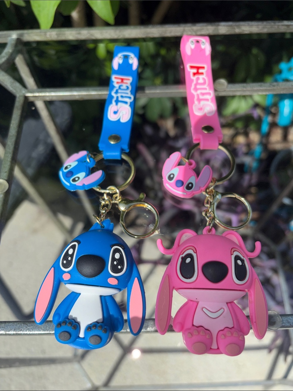 Stitch & Angel Keychains / bag charms